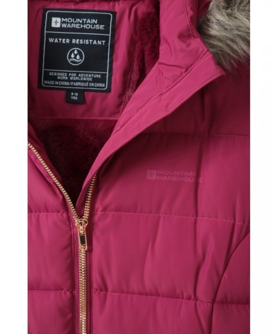 Galaxy Kids Water-resistant Long Insulated Jacket Berry $40.59 Jackets