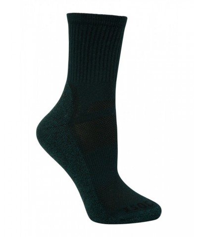 IsoCool Womens Trekker Quarter Length Socks Dark Green $10.00 Accessories