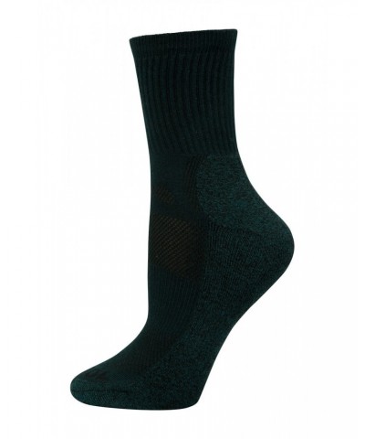 IsoCool Womens Trekker Quarter Length Socks Dark Green $10.00 Accessories