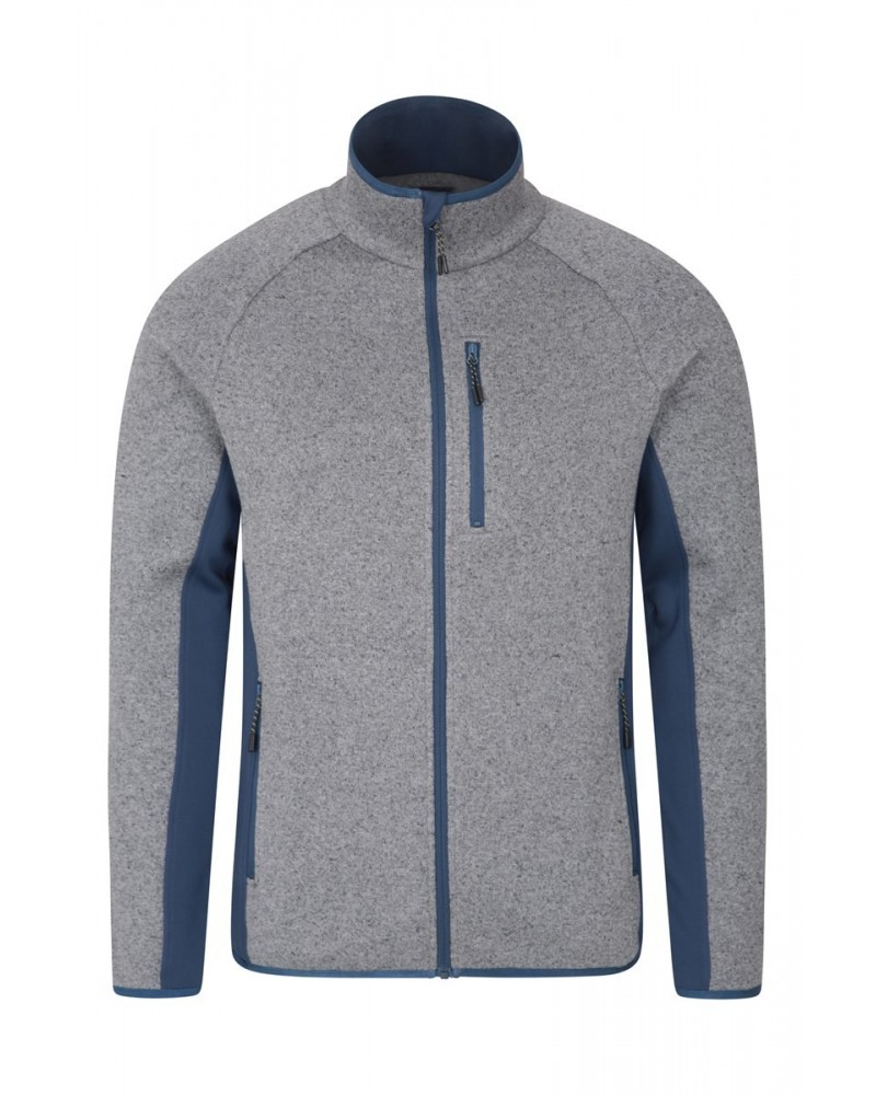 Treston Mens Full-Zip Fleece Jacket Charcoal $22.26 Fleece