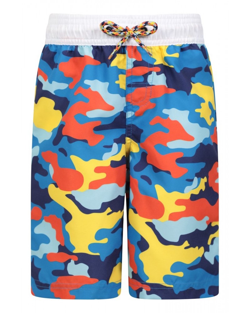 Wave Longer Length Kids Boardshorts Camouflage $11.72 Pants