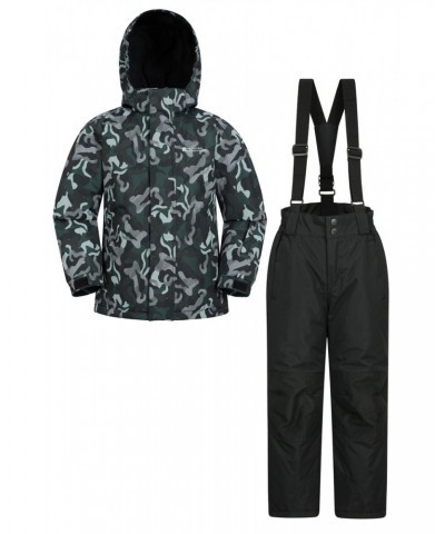 Kids Printed Ski Jacket & Pant Set Black $29.90 Jackets