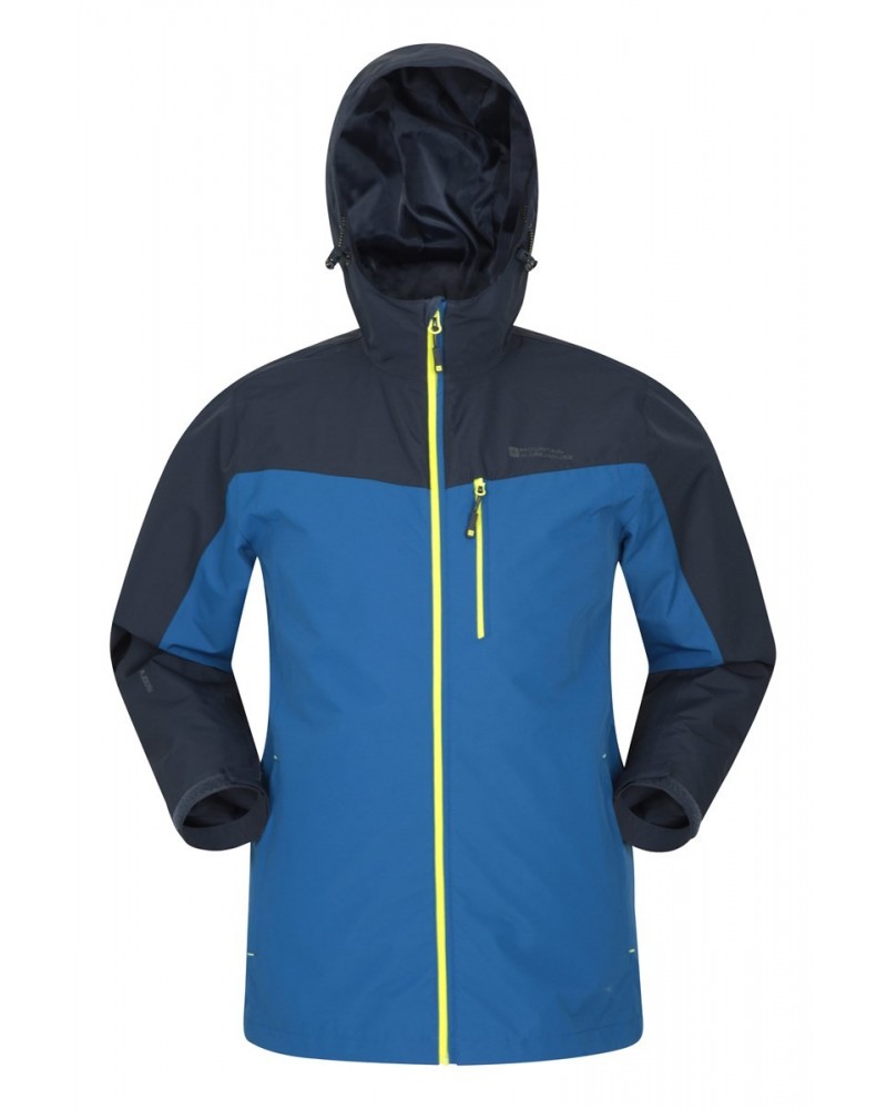 Brisk Extreme Mens Waterproof Jacket Two Tone Blue $36.90 Jackets