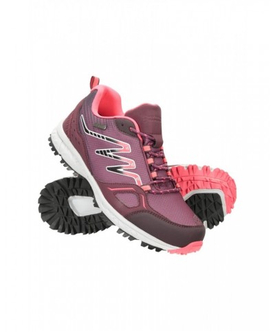 Lakeside Trail Womens Waterproof Running Shoes Burgundy $31.79 Active