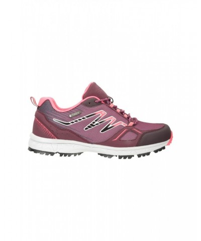 Lakeside Trail Womens Waterproof Running Shoes Burgundy $31.79 Active