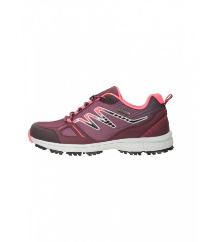 Lakeside Trail Womens Waterproof Running Shoes Burgundy $31.79 Active