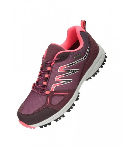 Lakeside Trail Womens Waterproof Running Shoes Burgundy $31.79 Active