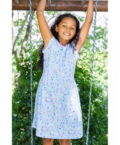 Penelope Kids Organic Dress Pale Blue $17.09 Dresses & Skirts