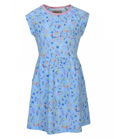 Penelope Kids Organic Dress Pale Blue $17.09 Dresses & Skirts