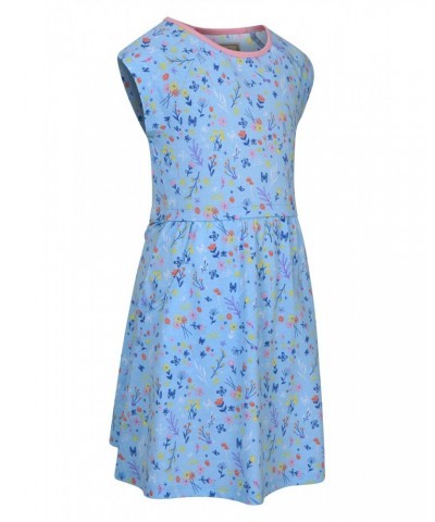 Penelope Kids Organic Dress Pale Blue $17.09 Dresses & Skirts