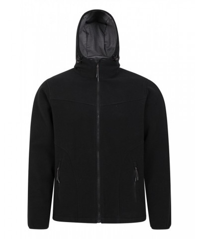 Expedition Mens Windproof Fleece Hoodie Black $35.09 Fleece