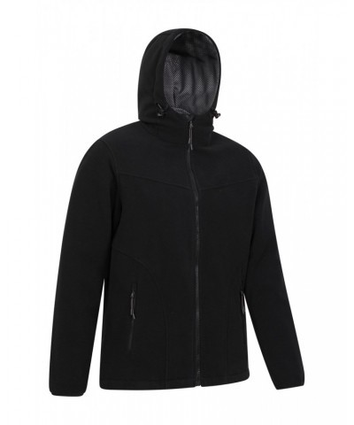 Expedition Mens Windproof Fleece Hoodie Black $35.09 Fleece