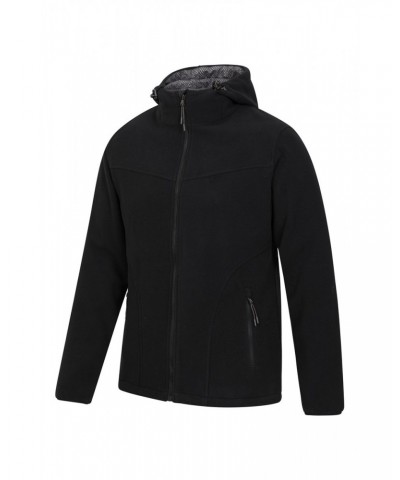 Expedition Mens Windproof Fleece Hoodie Black $35.09 Fleece