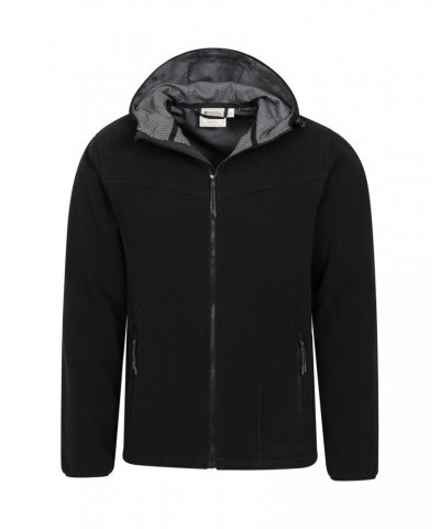 Expedition Mens Windproof Fleece Hoodie Black $35.09 Fleece