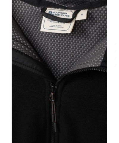 Expedition Mens Windproof Fleece Hoodie Black $35.09 Fleece