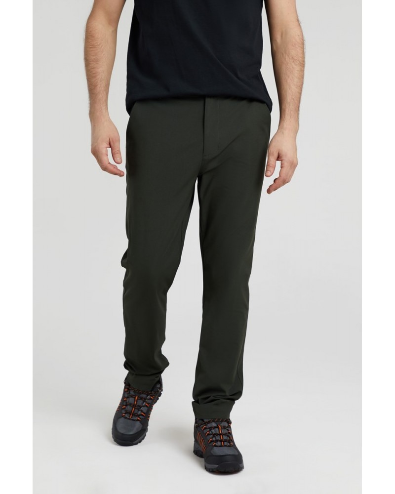 Odyssey Mens Water Resistant Stretch Pants Dark Khaki $25.36 Pants