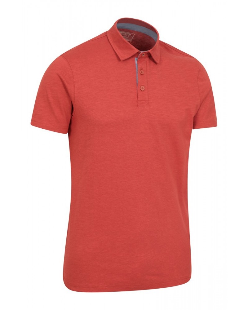 Hasst II Mens Organic Polo Red $13.74 Tops