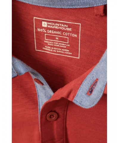 Hasst II Mens Organic Polo Red $13.74 Tops