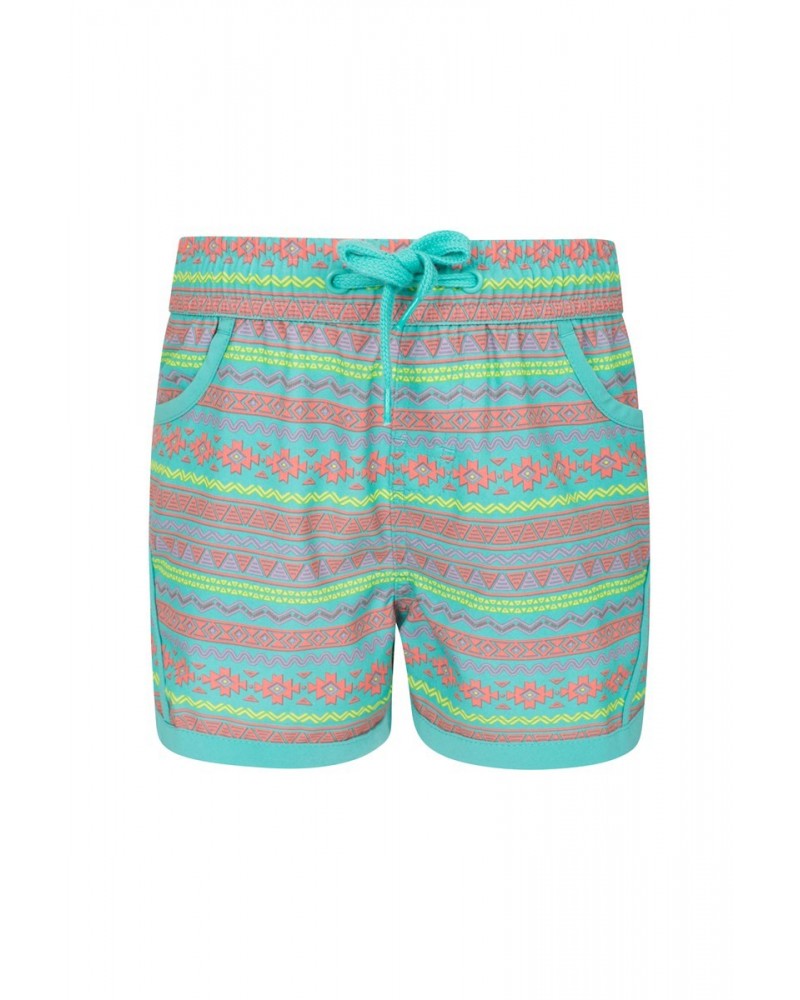 Patterned Kids Boardshorts Green $9.50 Pants