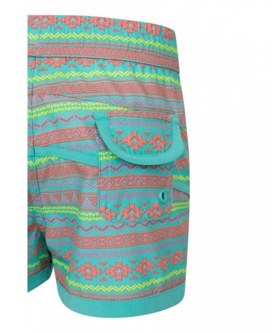 Patterned Kids Boardshorts Green $9.50 Pants