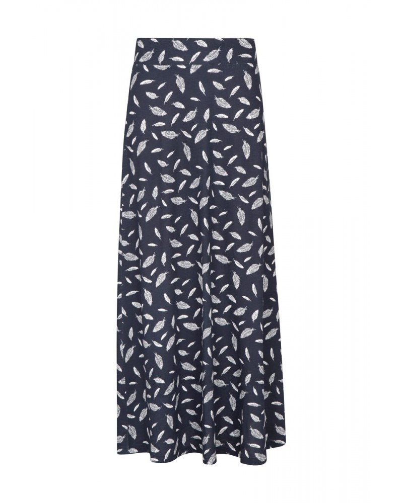 Shore Womens Long Jersey Skirt Navy $18.89 Dresses & Skirts