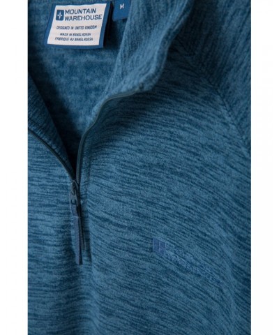 Snowdon Melange Mens Half-Zip Fleece Multipack Petrol $22.55 Fleece