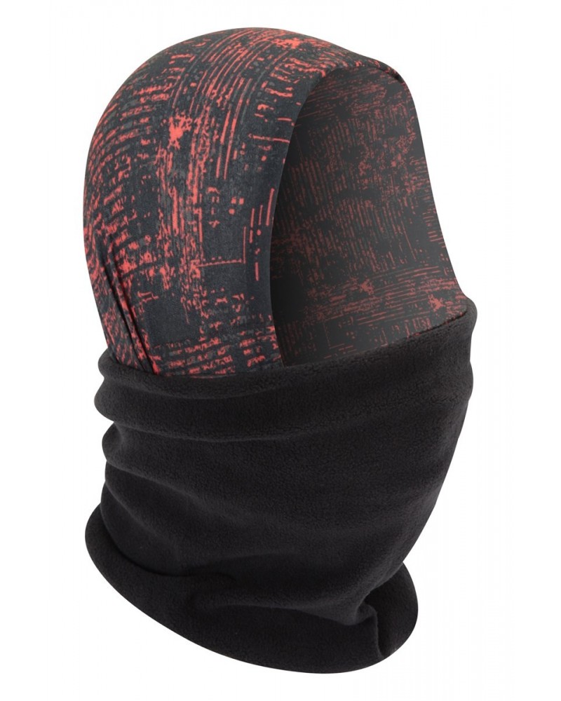 Patterned Mens Polar Fleece Headtube Red $9.17 Accessories