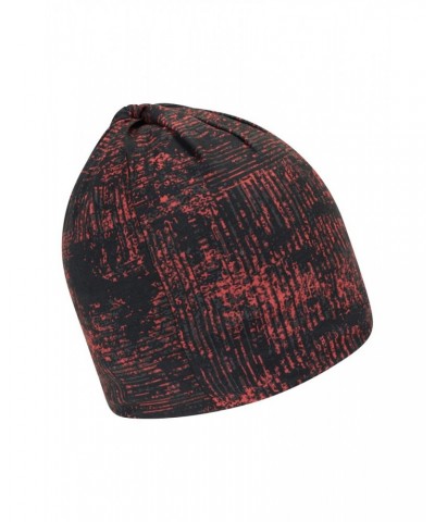 Patterned Mens Polar Fleece Headtube Red $9.17 Accessories