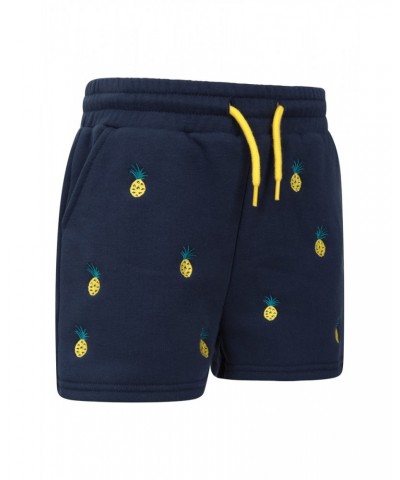 Kids Pineapple Jersey Shorts Navy $11.79 Pants