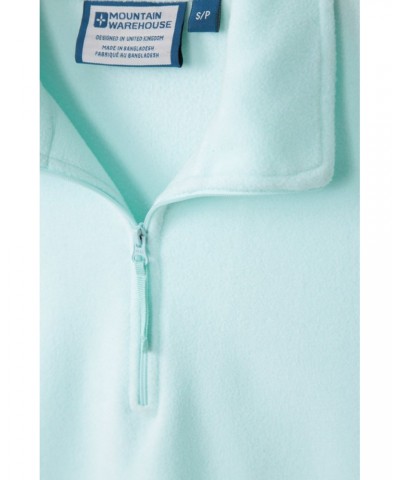 Camber Womens Half-Zip Fleece Pale Green $13.99 Fleece