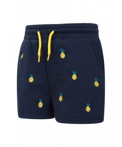 Kids Pineapple Jersey Shorts Navy $11.79 Pants