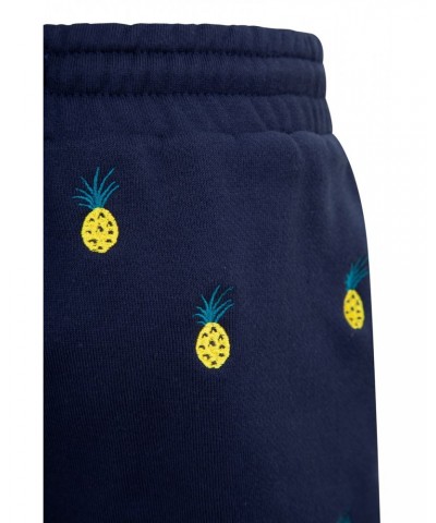 Kids Pineapple Jersey Shorts Navy $11.79 Pants