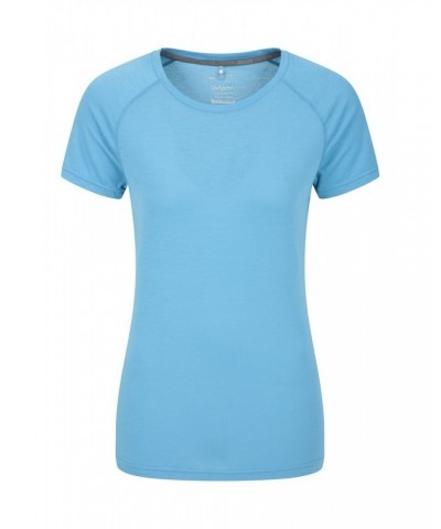 Quick Dry Womens T-Shirt Blue $11.59 Tops