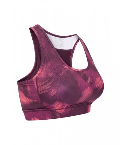 Mesh Motion Sports Bra Burgundy $14.57 Active