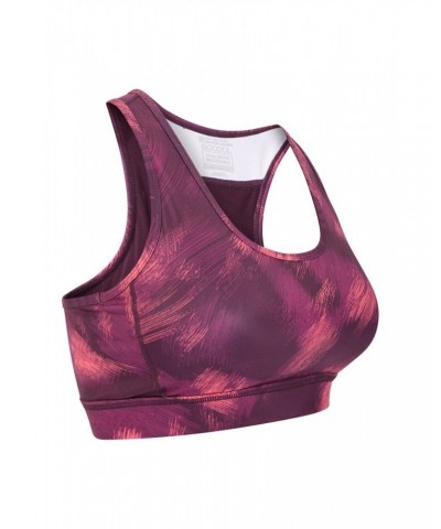 Mesh Motion Sports Bra Burgundy $14.57 Active