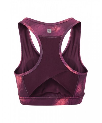 Mesh Motion Sports Bra Burgundy $14.57 Active