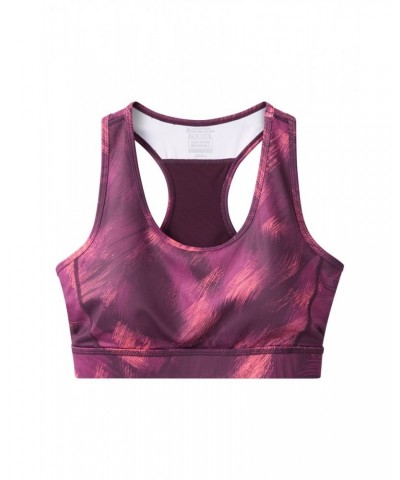 Mesh Motion Sports Bra Burgundy $14.57 Active