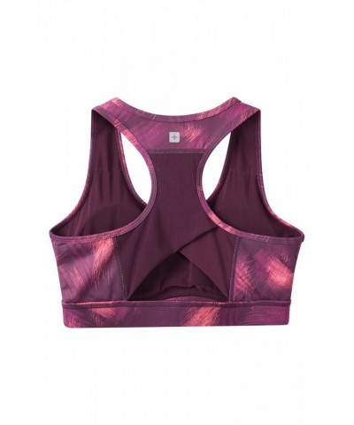 Mesh Motion Sports Bra Burgundy $14.57 Active