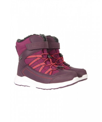 Denver Kids Adaptive Waterproof Snow Boots Berry $22.41 Footwear