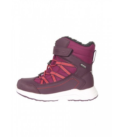 Denver Kids Adaptive Waterproof Snow Boots Berry $22.41 Footwear