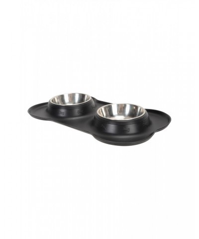 Double Bowl Feeder Black $11.65 Pets