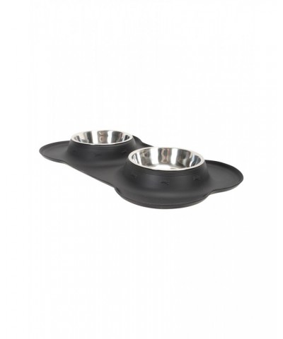 Double Bowl Feeder Black $11.65 Pets