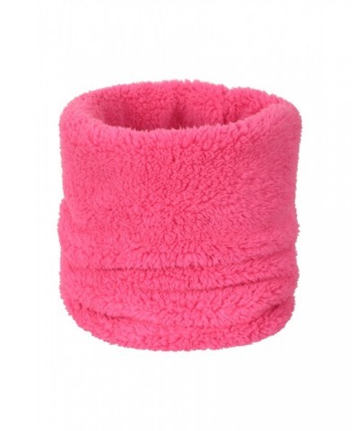 Kids Sherpa Fleece Neck Gaiter Dark Pink $10.79 Ski