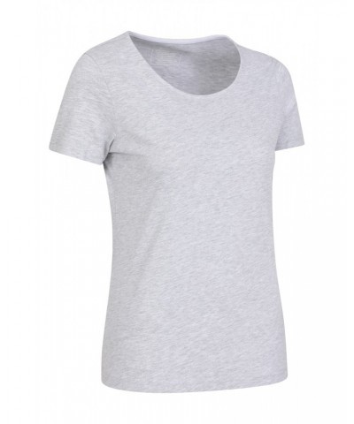 Eden Womens Organic Round Neck T-Shirt Grey $10.79 Tops