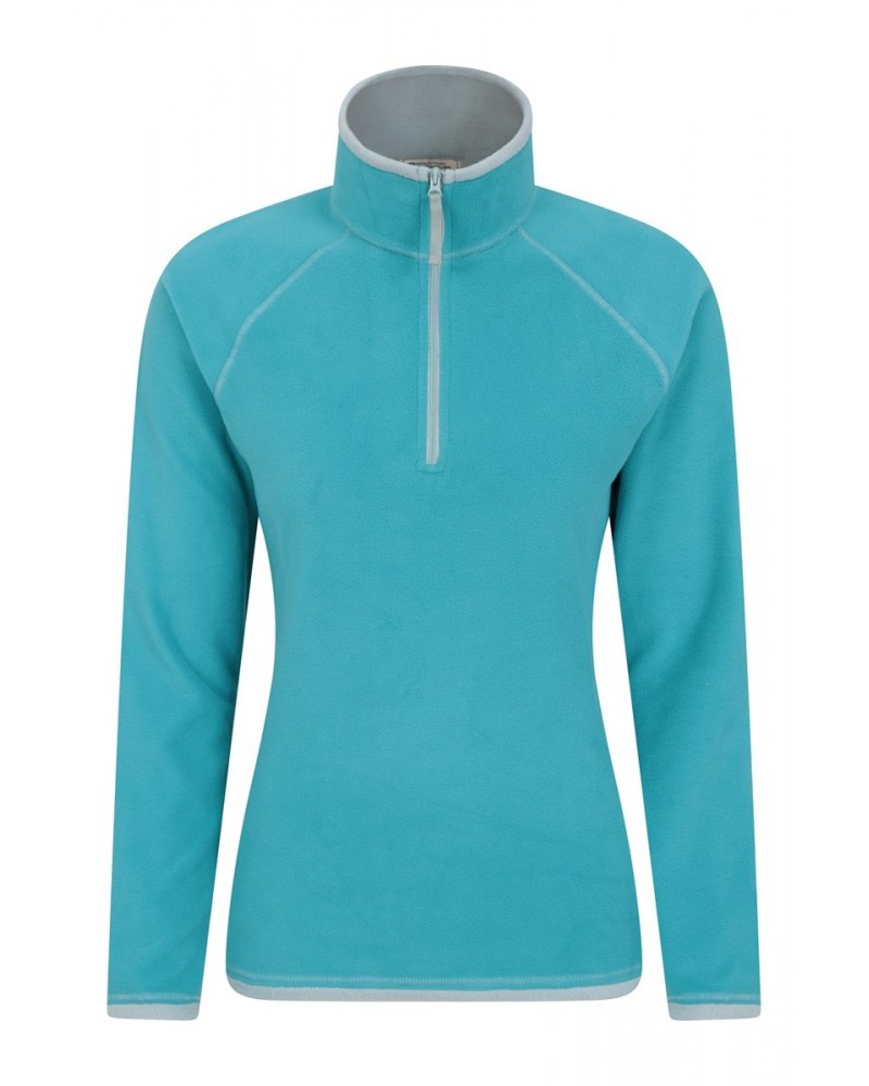 Montana Womens Half-Zip Fleece Aqua $14.84 Fleece