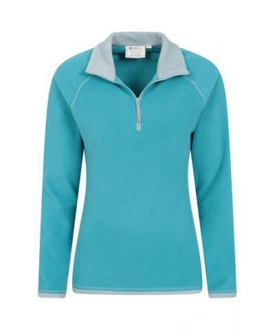 Montana Womens Half-Zip Fleece Aqua $14.84 Fleece