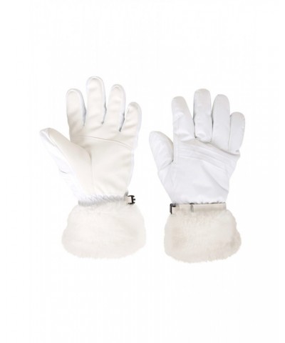 Parallax Womens Waterproof Ski Gloves White $17.39 Ski