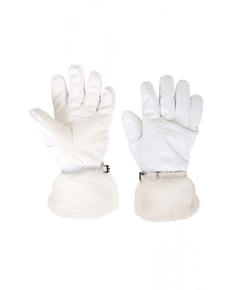 Parallax Womens Waterproof Ski Gloves White $17.39 Ski