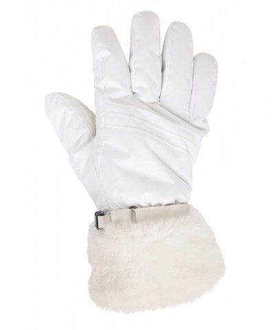 Parallax Womens Waterproof Ski Gloves White $17.39 Ski