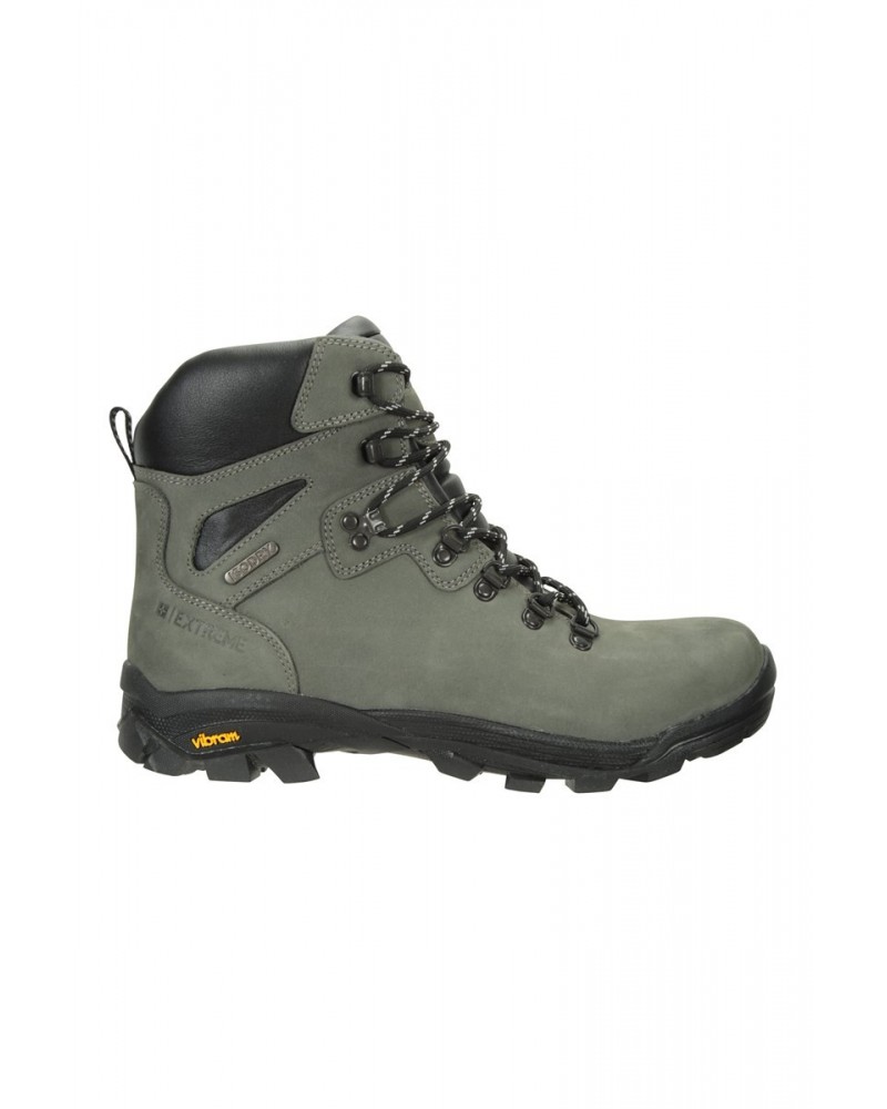 Odyssey Extreme Mens Vibram Waterproof Hiking Boots Dark Grey $68.89 Footwear